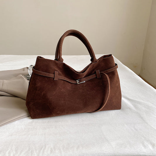 Women's Large Capacity Suede Tote Bag