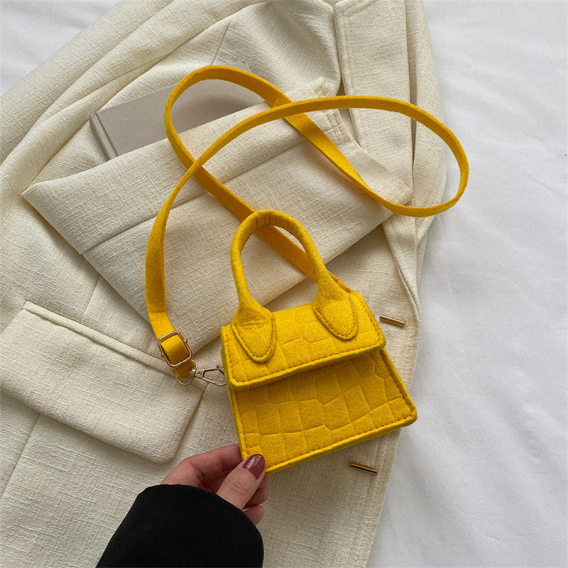 Women's Solid Color Mini Shoulder Bags