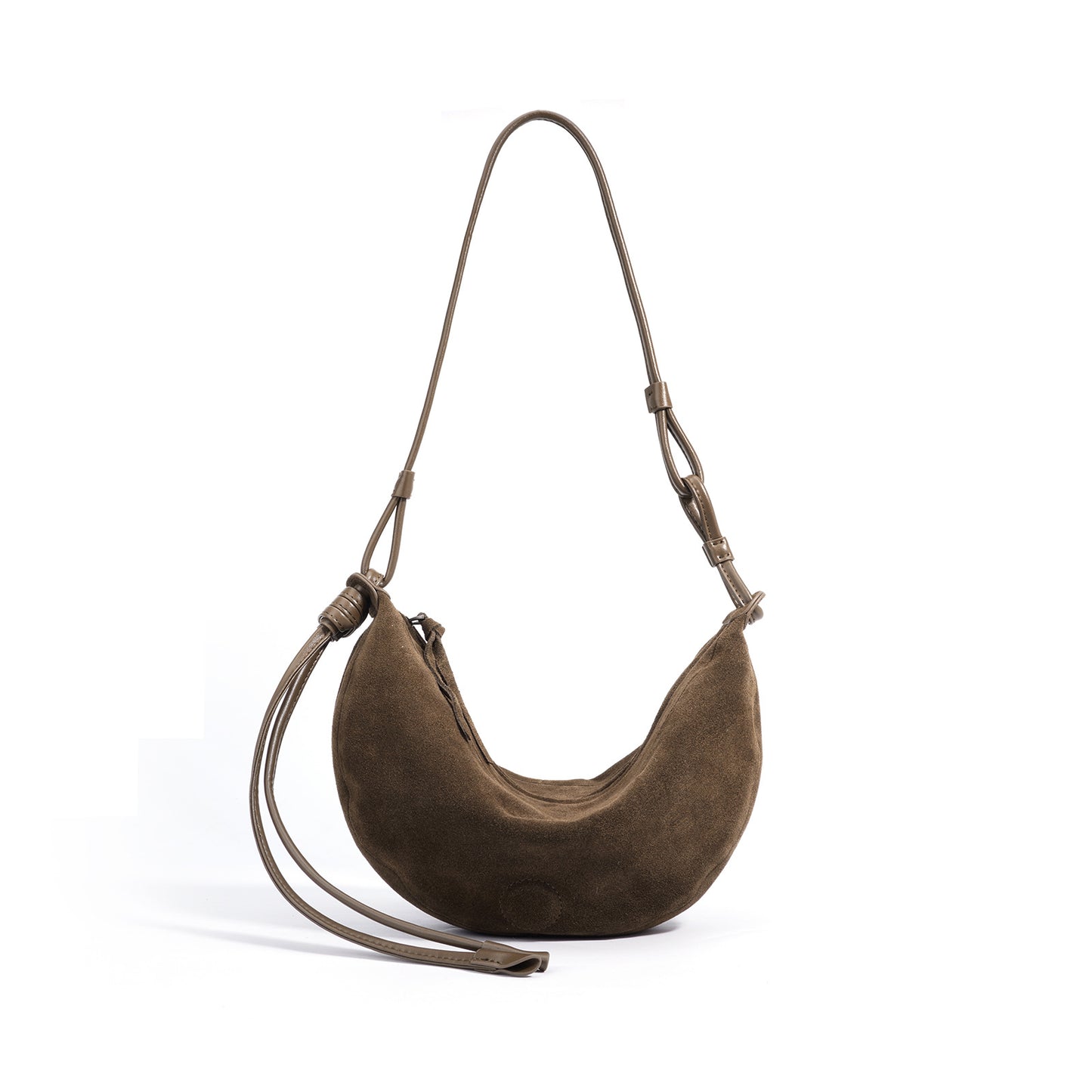 Half Moon  Sheepskin Shoulder Messenger Bag