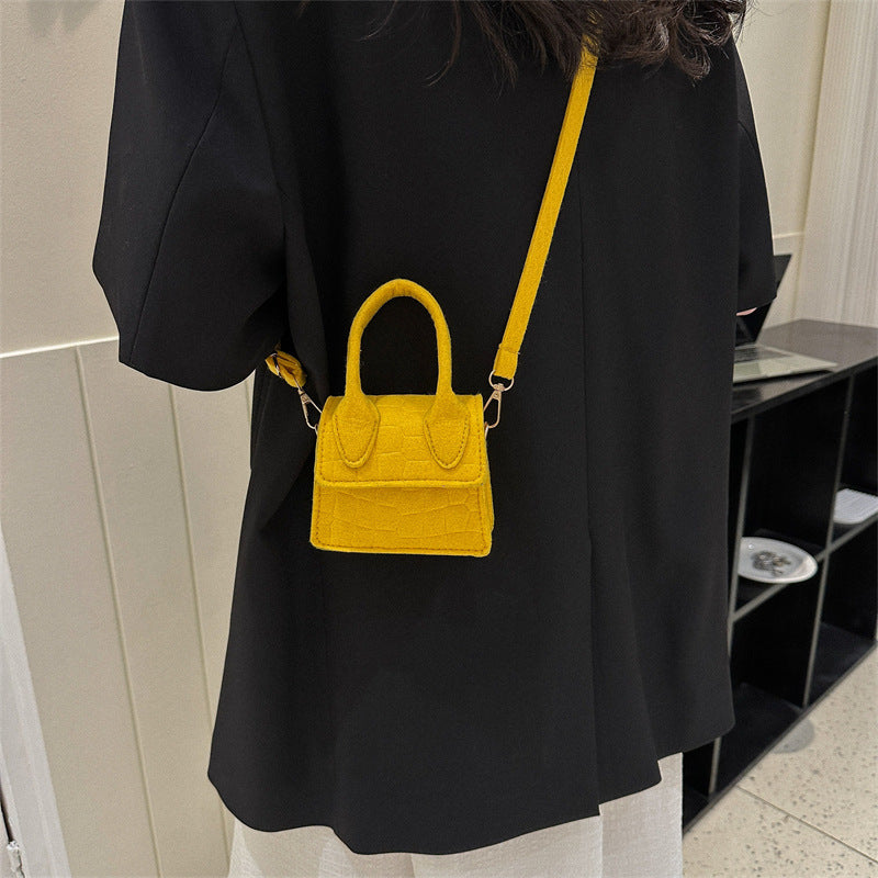 Women's Solid Color Mini Shoulder Bags