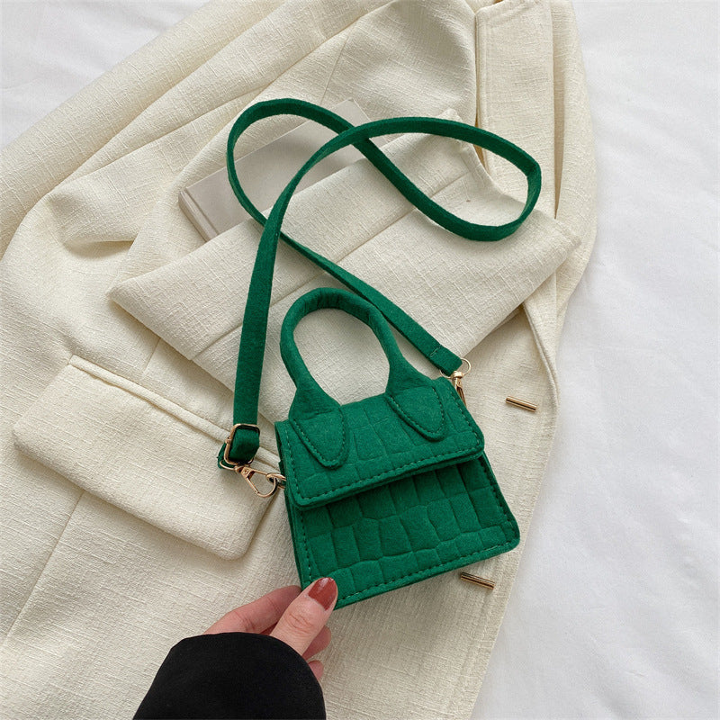 Women's Solid Color Mini Shoulder Bags