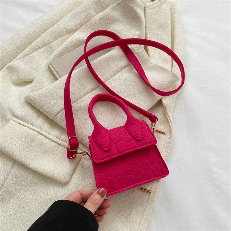 Women's Solid Color Mini Shoulder Bags