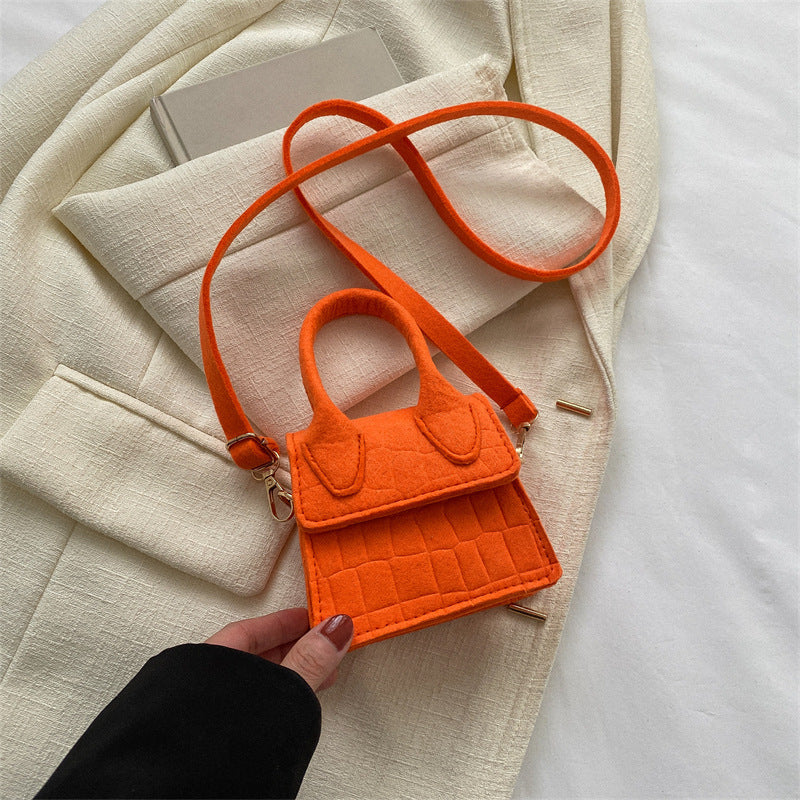 Women's Solid Color Mini Shoulder Bags